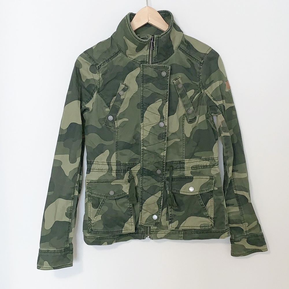 Hollister Camouflage Women's Utility Jacket - Small - Picture 2 of 6